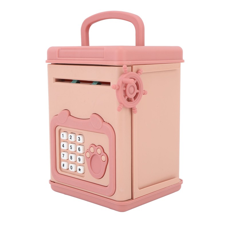 Automatic Money Scroll Bank Cartoon Multifunction 4 Digit Cipher Portable