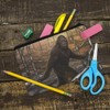Bigfoot Sasquatch Walking in The Woods Pencil Pen Organizer Zipper