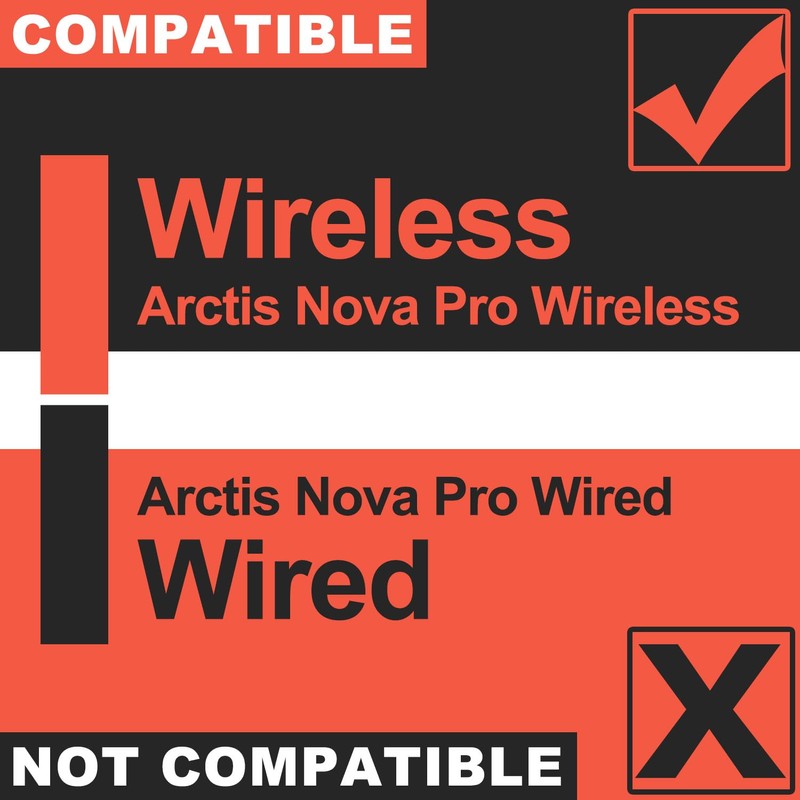 Nova Pro Wireless Replacement Ear Pads - Compatible with Steelseries