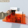 Acrylic Magazine Holder, 2 Pack Hanging Bookshelf Magazine Rack, Wall