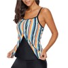 Fashionable Women Surf Clothing Rainbow Striped Sling Single Piece Set