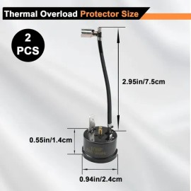 Protector Térmico De Sobrecarga Para Compresor 1/3hp-250w