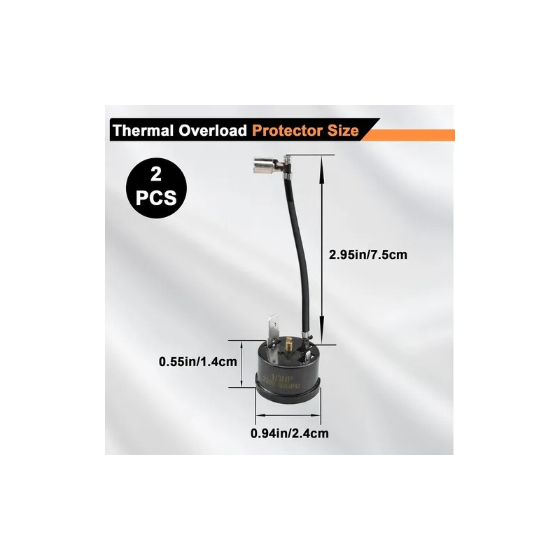 Protector Térmico De Sobrecarga Para Compresor 1/3hp-250w