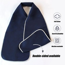 KUSIKIKA 4 Pack Reversible Adult Bibs for men women Scarf Dignified Alternative to Washable and Reusable Clothing Protectors (Flower 1)