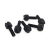 Black Nylon Knurled Thumb Screws M4 6-30mm 8mm / 100