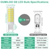 G9 LED Bulb 6W,60W Halogen Equivalent,5000K Daylight White,High Brightness 600LM,
