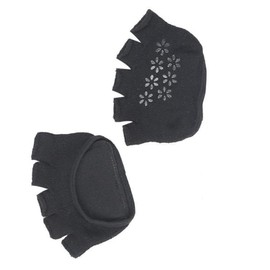 KOMBIUDA 3 Pairs Cushioned Toe Socks Women Breathable Half Socks Peep Toe Abrasion Resistance