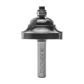 ENT Classig Roman Ogee Cutter TC Shank (C) 8 mm, Diameter (A) 38,1 mm, B 19 mm, R 6,35 mm, D 32 mm, with Ball Bearing