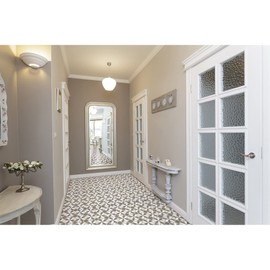 Ergode Retro Self-Adhesive Peel & Stick Vinyl Floor Tiles | Easy Installation | Beautiful Patterns | 20 Tiles/20 sq. ft.