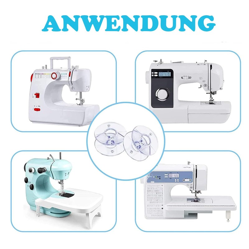 Sewing Machine Bobbins with Bobbin Box, Bobbins Sewing Machine Bottom
