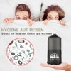 WILLNORN 2-in-1 Microfibre Sleeping Bag with Full Zip, Lightweight Comfort