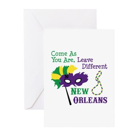 CafePress New Orleans Greeting Cards Greeting Card (20-pack), Note Card with Blank Inside, Birthday Card Matte