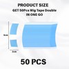 50Pcs Wig Tape Double, Waterproof Invisible Double Side Wig Extra