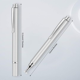 Weewooday 8 Pieces Capacitive Stylus Pens for Touch Screen, Universal Disc Stylus Pens Fine Point Stylus for Most Touch Screen Smart Devices, 4 Colors