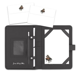 Me Loovely Grand Piano Letter Writing Paper and Envelopes Set Writing Stationery Supplies | Christmas Gifts (20 Letters & 20 Envelopes with Black Organiser)