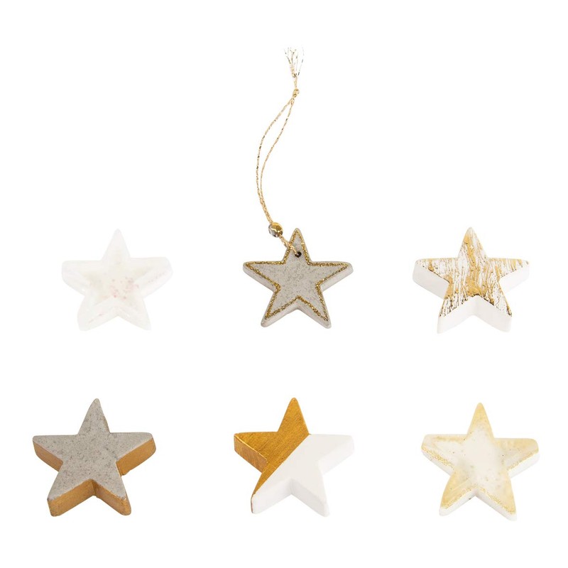 Rayher 36099000 stampo con stelle, diametro 3,6cm, 6 stelle, da