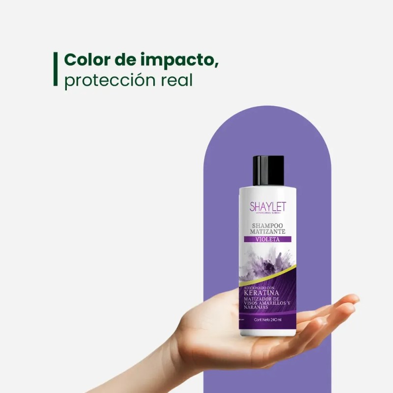 Shampoo Matizante Violeta Con Keratina 240 Ml