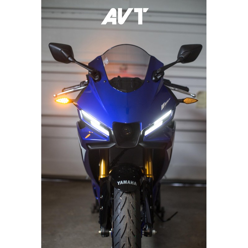 AVT YZF-R3 / R3 2025 ORANGE FRONT LED Turn Signals