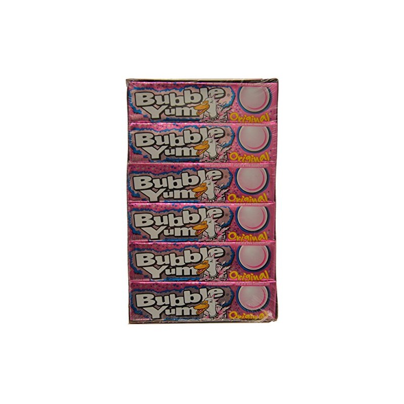 Hersheys Bubble Yum Regular, 5-Count (Pack of 18)