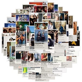 Tacomexi Famous Movies Stickers Wall Collage Kit 50 Pieces Films Room Decor 4.5 x 6 cm Small Poster Pictures Collage Manga Kit