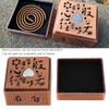 Incense Burner Zinc Alloy Metal Heart Sutra Disk Household Crafts