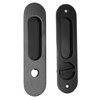 Pocket Lock Handle Invisible Light Weight Black Lock Circular Sliding