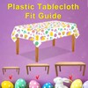 iwiio Easter Table Cloth, Easter Decorations Table Cover, Easter Plastic