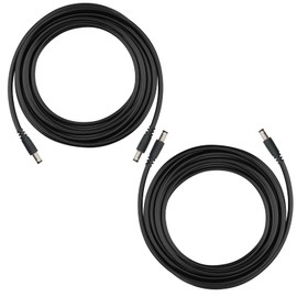 KSK Armored Trail Camera to Solar Panel Power Cord for Solar Panel Connector, 5.5x2.1 to 5.5x2.1 Male DC Plug,79in/2m Length, 2 Pack