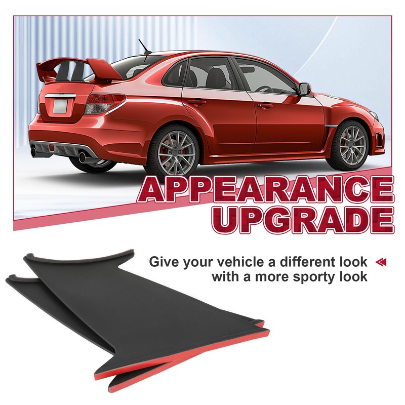 ECOTRIC 2Pcs Spoiler Wing Stabilizer Compatible with 2015-2021 Subaru WRX