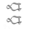 2 Pack 1-3/8inch Chain Link Fence Frame Gate Post Hinge/Galvanized