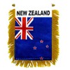 New Zealand Mini Flag 4"x6" Window Banner w/suction cup