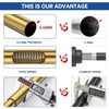 EBOATOP Shower Curtain Rod Tension- Never Rust No Drill Non-Slip