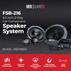 MB Quart FSB216 Formula Component Speaker System (Black, Pair) –