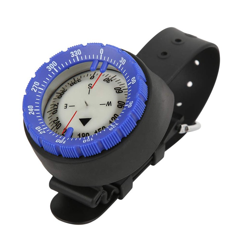 Diving Compass, Accurate Scale, 50 Metres, Waterproof Wrist Compass, Luminous