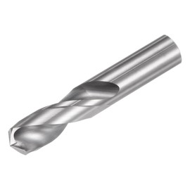 sourcing map Solid Carbide Drill Bit, 12mm (0.472") YG6X/C3 Micro-Grain Tungsten Carbide Short Twist Drill Bits Straight Shank for Drilling Stainless Steel Aluminum Metal Plastic