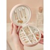 Travel Jewellery Box,Small Portable Jewelry Box Jewellery Case,PU Leather Mini