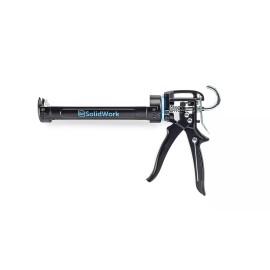 SolidWork Caulk Gun for Professional & Drip-Free Use with Ergonomic Steel Han...