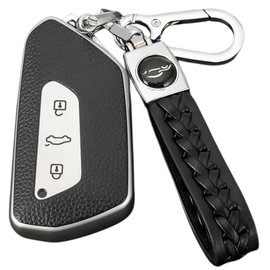 Z.MYUKI Formentor VZ Key Case with Keyring for Cupra Formentor 2020-2022 2023 Accessories Original, silver