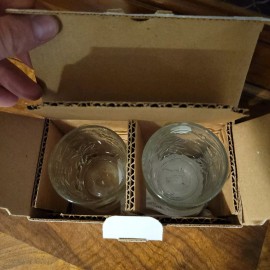 Princess House New Princess House Fantasia set of 2 Crystal Votive Candle Holders  5291