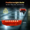 Zeekpowa Bicycle Rear Light with Brake Light Function - LED