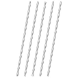 M METERXITY 5-Pack 304 Stainless Steel Solid Round Rod, 4x150mm Metal Solid Shaft Rods for DIY Craft/Model Car/Helicopter Airplane/Metal Working, Lathe Bar Smooth Stock [0.16x5.91IN]