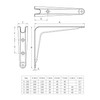 Amig - Shelf Bracket Stainless Steel Model 6 | Metal