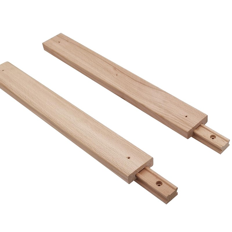 Btibpse Wooden Drawer Slides 16 Inches Classic Wood Center Guide