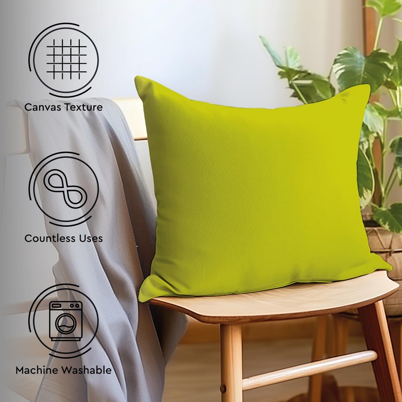 Encasa XO Cotton Throw Pillow Covers Set of 4 I