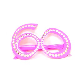 Z1 60 Jahre Rosa Frauen Happy Birthday Lesebrille Jubiläumsfeier Pub Bar Home (ohne Glaslinsen), Happy Birthday Day Glasses