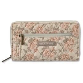 Bella Taylor Wrist Strap Wallet for Women | Zip Around Credit Card Wallet with RFID Protection and Built In Wristlet | Cameo Rose