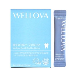Wellovar Dentive Oral Lactobacillus 2g x 30 packets (3) / 웰로바 덴티브 구강유산균 2g x 30포 3개