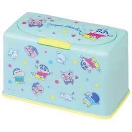 Skater MKST1-A Mask Stocker, Spring Lifted Type, Holds Approx. 60 Masks, Design: Crayon Shin-Chan