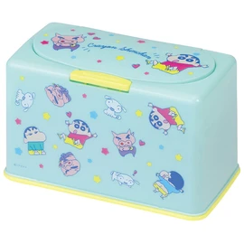 Skater MKST1-A Mask Stocker, Spring Lifted Type, Holds Approx. 60 Masks, Design: Crayon Shin-Chan
