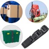 Unbranded 4 Pack Black Buckle Packing Straps with Clips, Adjustable